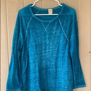 Faded Glory Blue Long Sleeve Sz 12/14